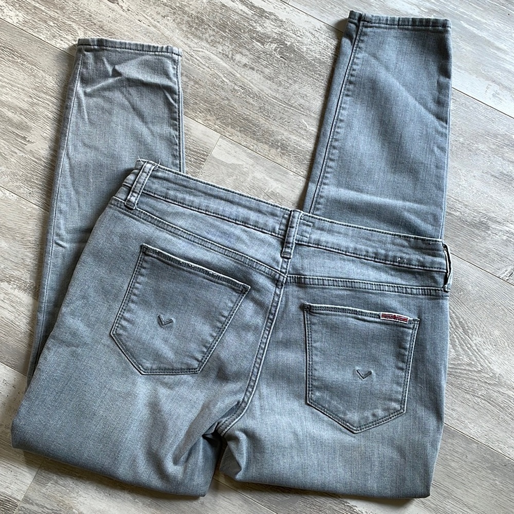Hudson Krista Low Rise Skinny Ankle Grey Jeans 30